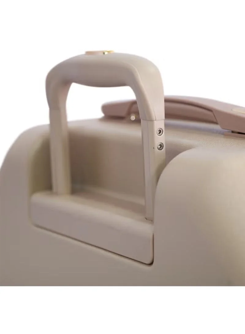 DKNY  DKNY Allure 3-Piece Hardsided Luggage Set on Wheels for Unisex | Ultra Lightweight ABS with Spinner Wheels 4 Color Champagne for Women | Best Price UAE